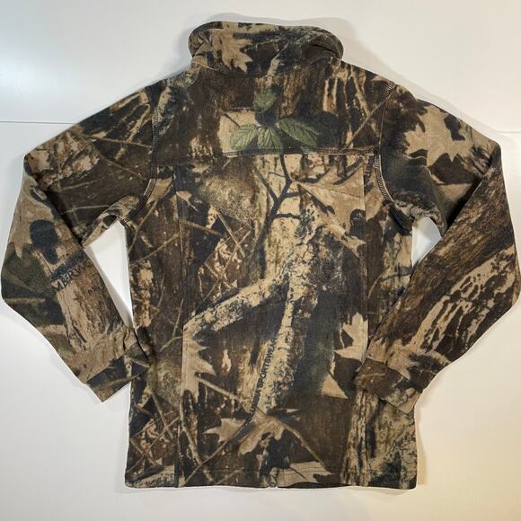 Columbia Youth Camo Fleece Zip Jacket Mossy Oak Style Outdoor M gorpcore hunting - Picture 7 of 9